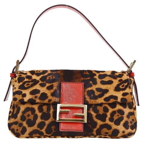 fendi baguette leopard